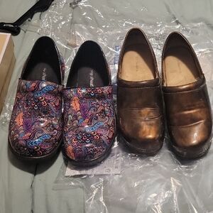 Colorful Paisley Slip-On Mules for Women